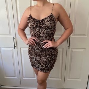 Leopard print mini Dress